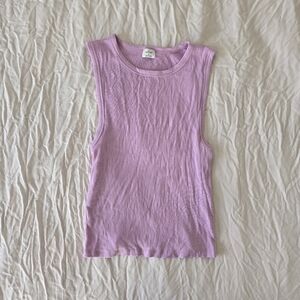 Wilfred Lilac Ribbed Tank Top